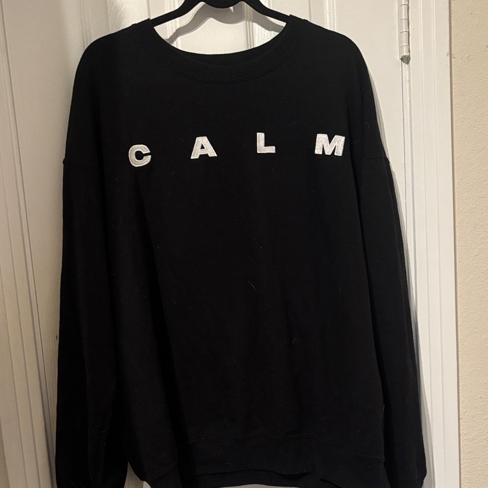 5 Seconds of Summer (5SOS) CALM Black Crewneck